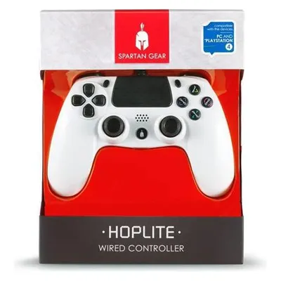 Spartan Gear PS4 Controller Hoplite wired white kompatibel mit PC und PS-4