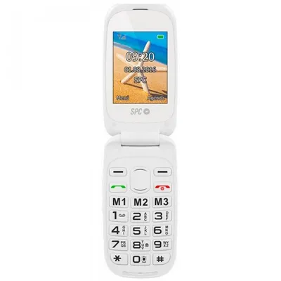 SPC Harmony Dual Sim, weißes entsperrtes Telefon für Senioren