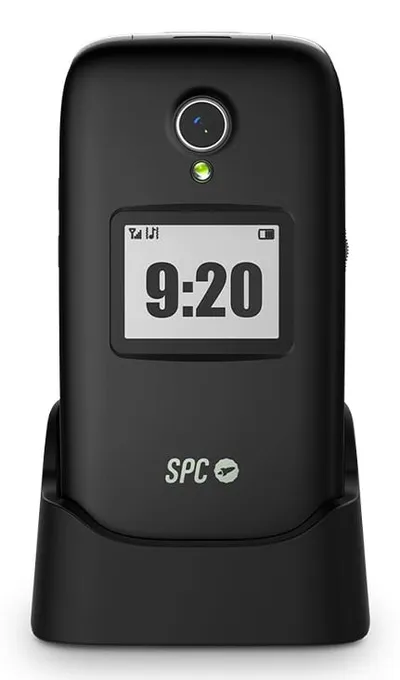 SPC Polaris 4G 1400 mAh Dual-Display, SOS-Taste, Fernbedienung, App-Pflege, Schwarz