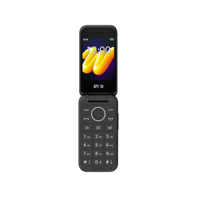 SPC 4G Klapphandy Dual-SIM ohne Internet 2,8″/2MP Kamera/128MB MicroSD/Schwarz