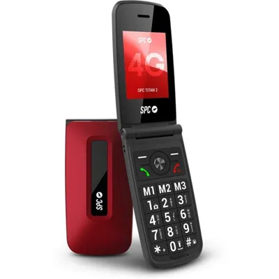 Mobiltelefon SPC Titan 2 Rot 4G Große Tasten 105 dB Lautstärke IP44