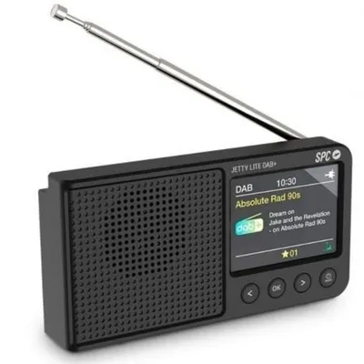 Radio SPC Jetty Lite DAB+ Bluetooth 2,4" TFT 80 Senderplätze Schwarz