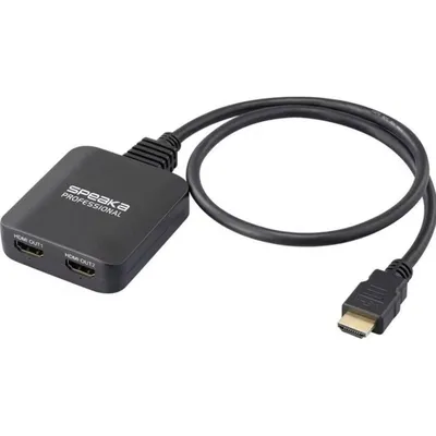 HDMI 8K Splitter SpeaKa Professional SP-HDMIS-300 2 Ausgänge 60 Hz