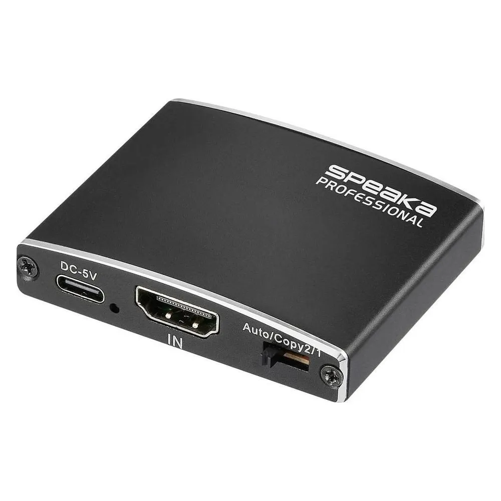 HDMI Splitter SpeaKa Professional 4K USB-C 2 Ausgänge