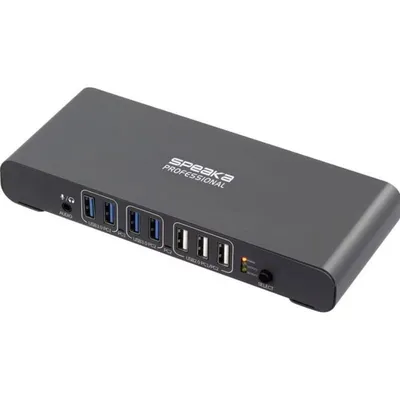 KVM-Switch SpeaKa Professional SP-KVM-2P4K 2 Ports USB-C HDMI