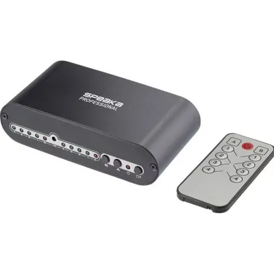 Toslink-Switch SpeaKa Professional 4 Eingänge 2 Ausgänge