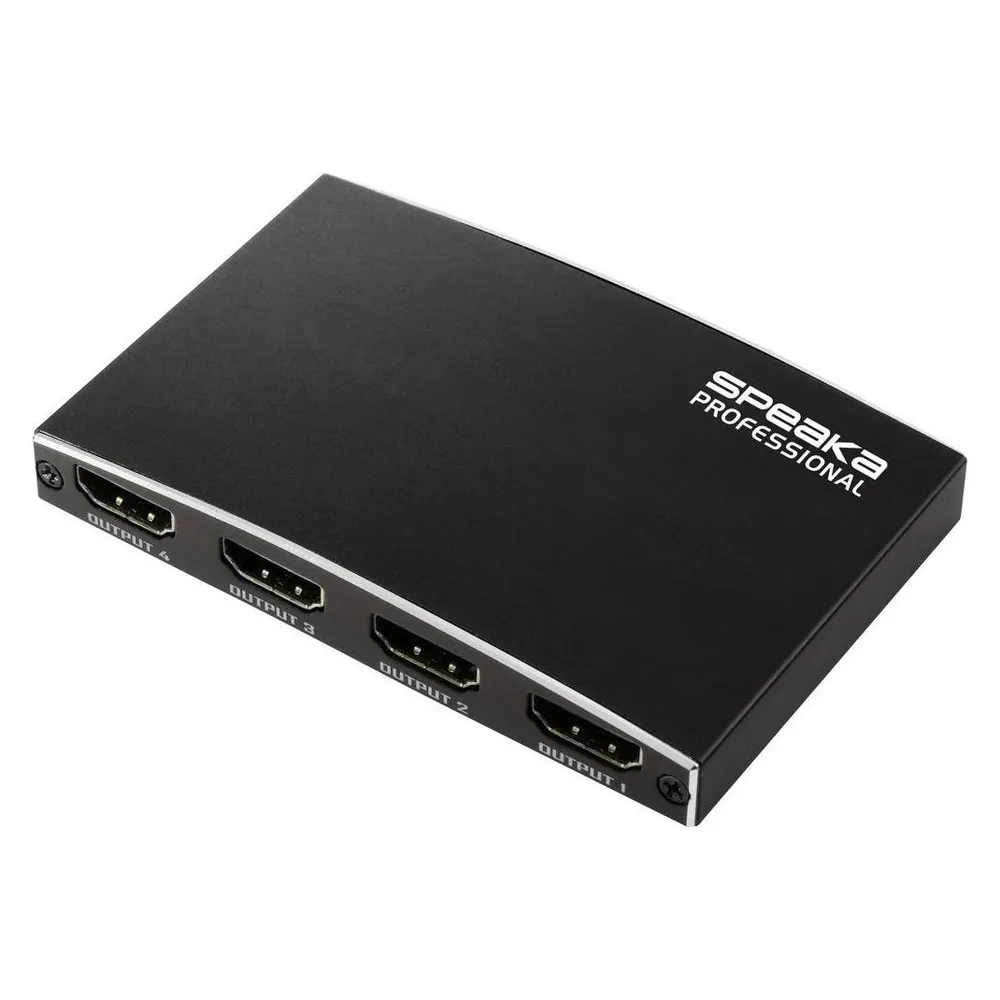 HDMI Splitter SpeaKa Professional 4K 1 Eingang 4 Ausgänge USB-C