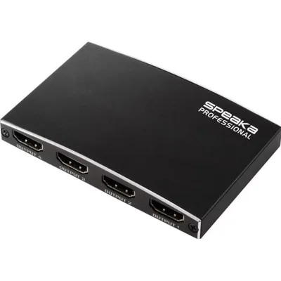 HDMI Splitter SpeaKa Professional 4K 1 Eingang 4 Ausgänge USB-C