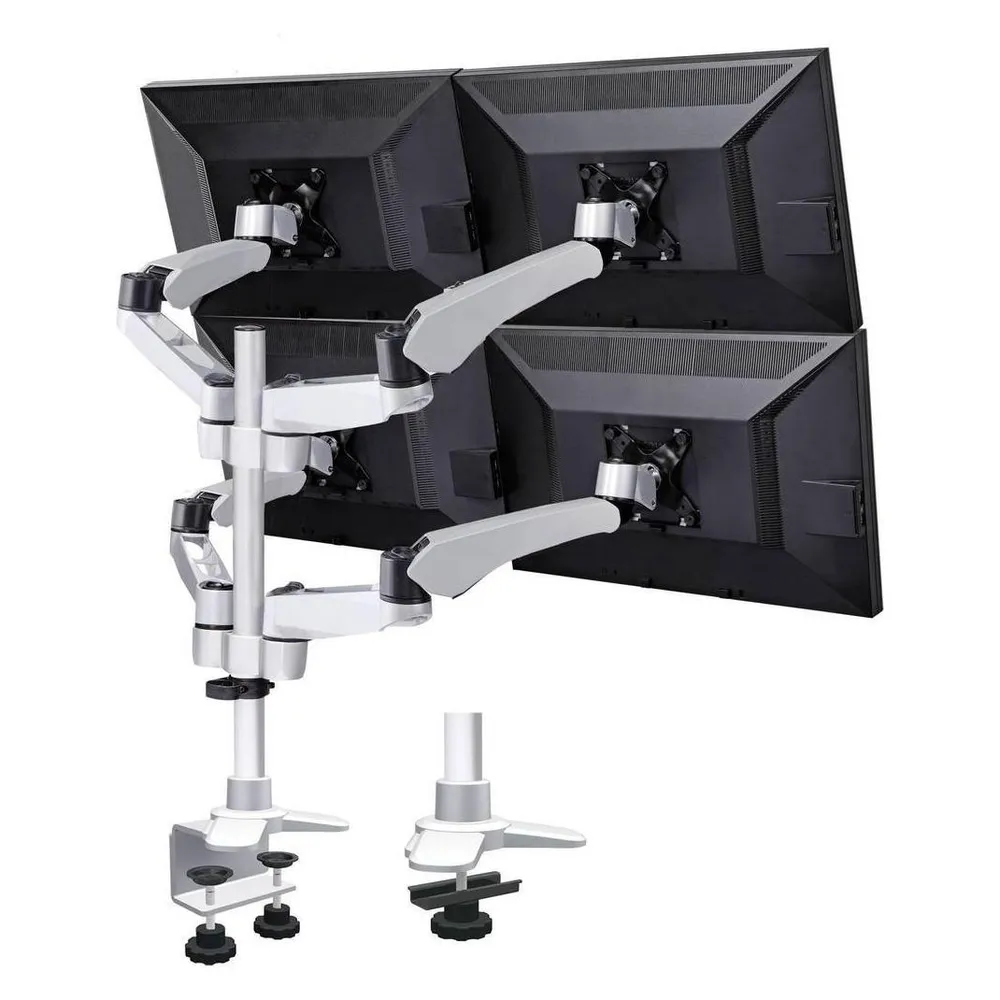 SpeaKa Professional Flex 4fach Monitorhalter, Tischmontage m