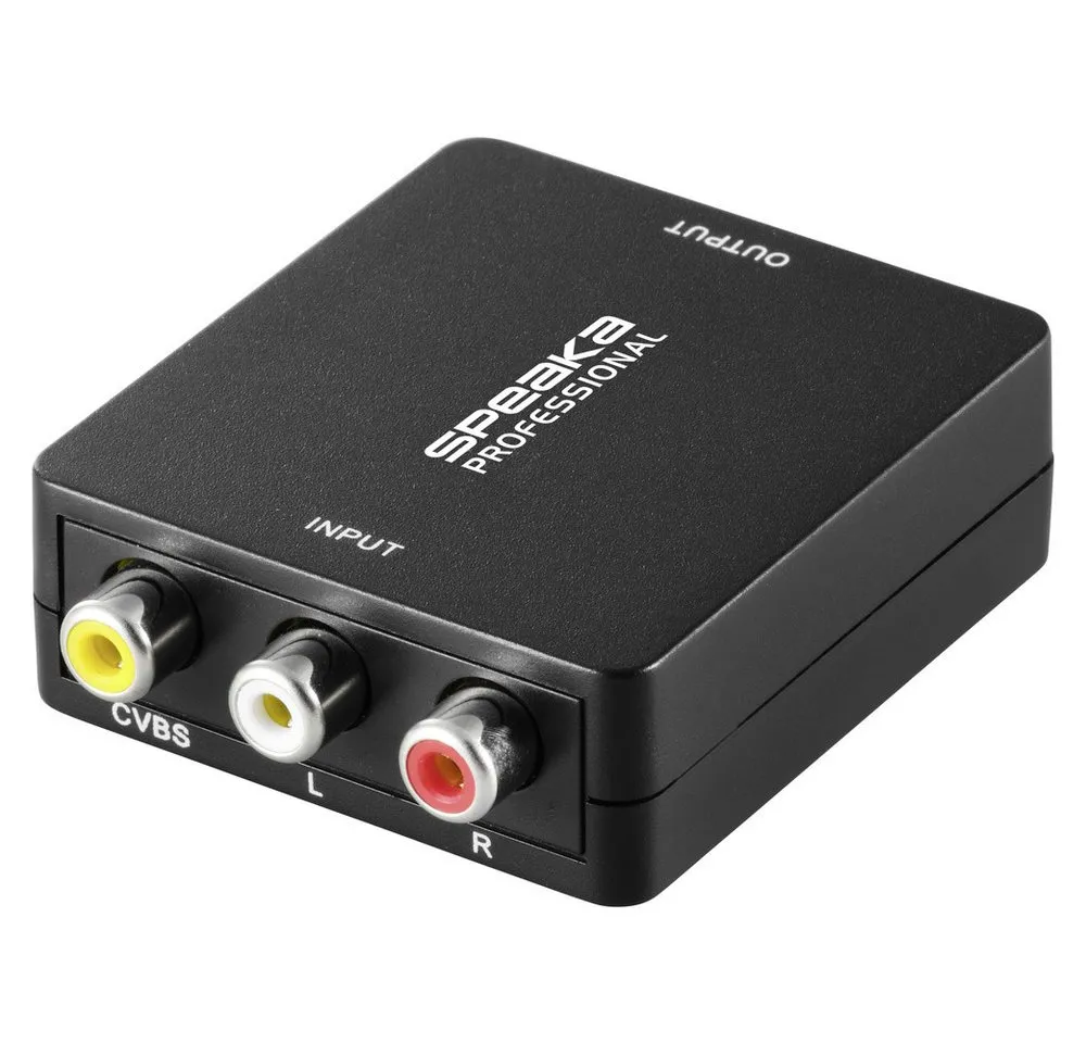 SpeaKa Professional SpeaKa Professional AV Konverter [Cinch - HDMI] 1920 x 1080 Pixel Audio-Adapter