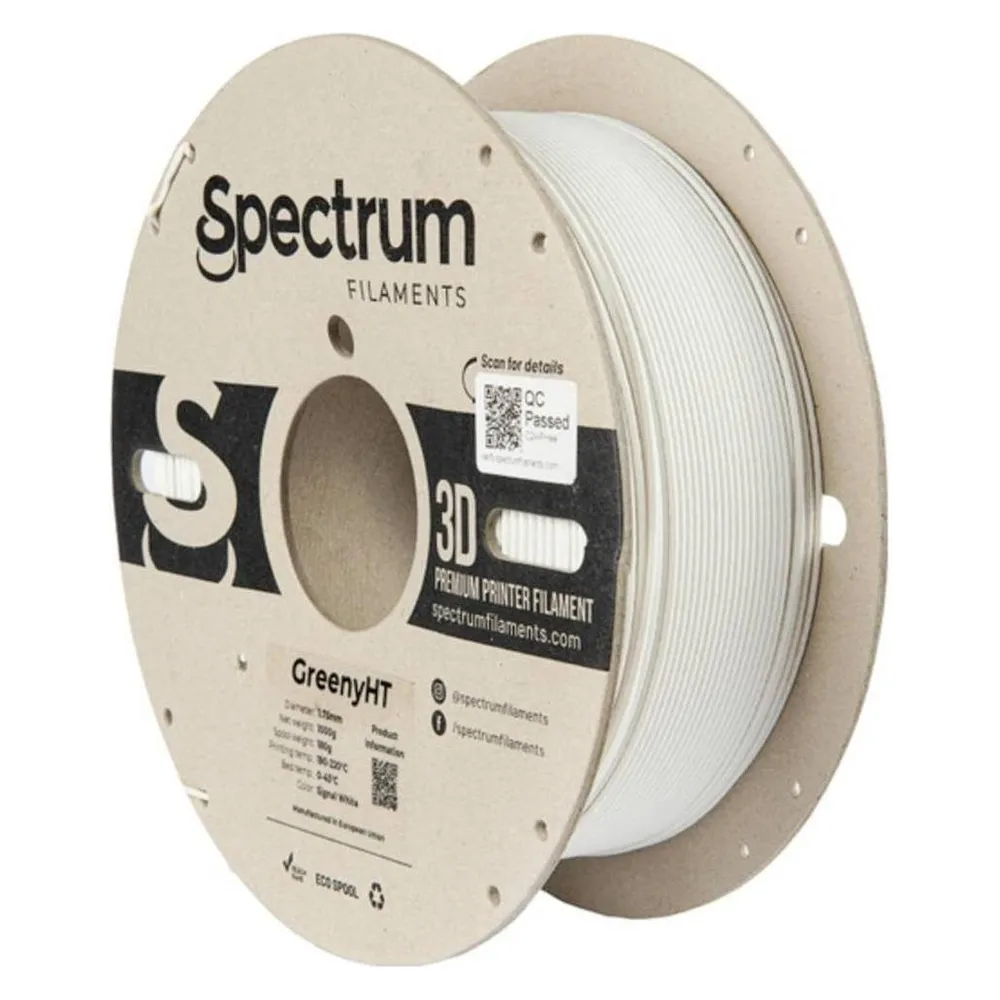 Spectrum Filament GreenyHT PLA signal white 1.0kg 1.75mm