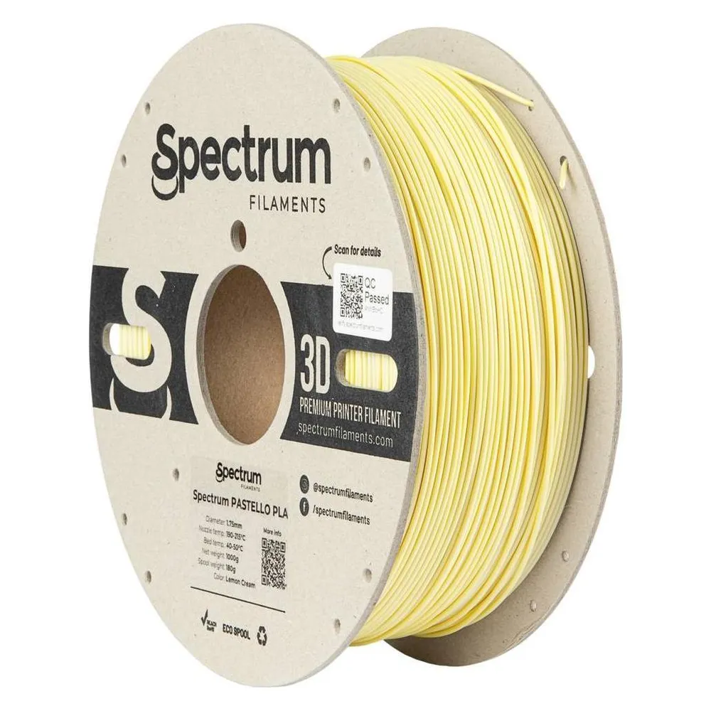 Spectrum Filament PLA Pastello lemon cream 1.0kg 1.75mm
