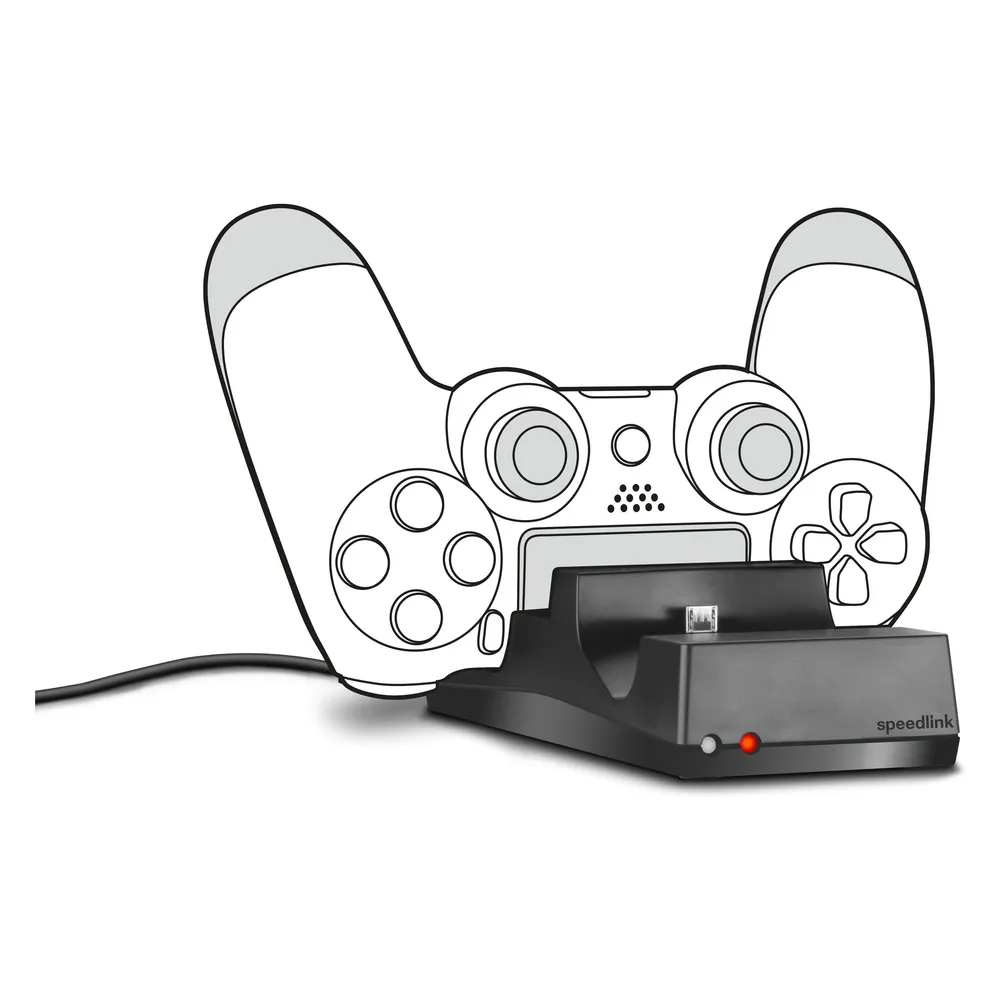 Ladegeraet Speed Link JAZZ USB Schwarz fuer DUALSHOCK 4
