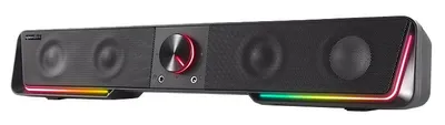 GRAVITY RGB Stereo Soundbar, schwarz