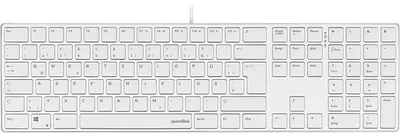RIVA Slim Metal Scissor Keyboard, weiss - DE Layout