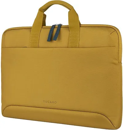 Smilza Super Slim Tasche für Laptop und MacBook bis 15,6 Zoll, Gelb