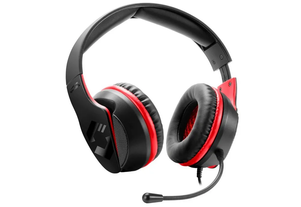 Speedlink HADOW Stereo Gaming Headset Gamer Kopfhörer Gaming-Headset (Einstellbare Höhe, kabelgebunden, Mikrofon, verstellbar, Over-Ear, Lautstärkenregler, für PC Notebook)