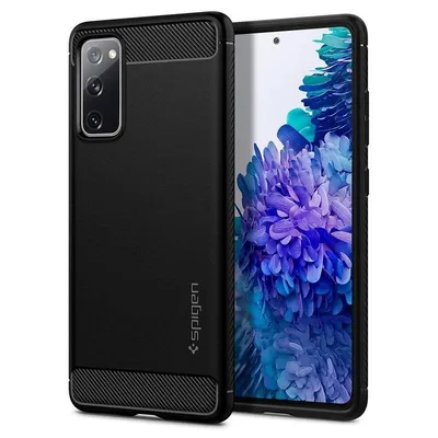 Handyhülle Spigen ACS01847 TPU Cover Schwarz für Samsung Galaxy S20 FE