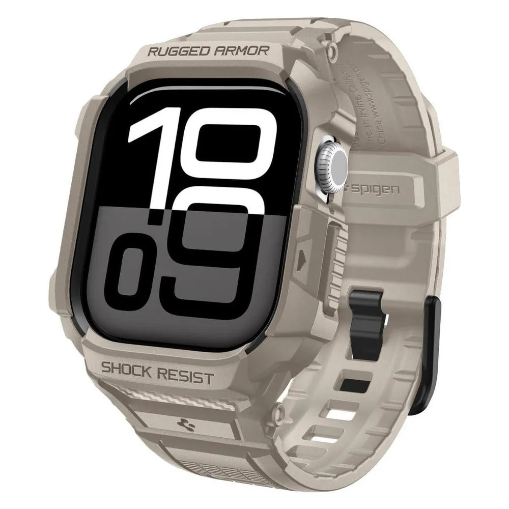 Spigen - Rugged Armor Pro V2 - Apple Watch 10 46mm / Watch 11 46mm - Dune Beige