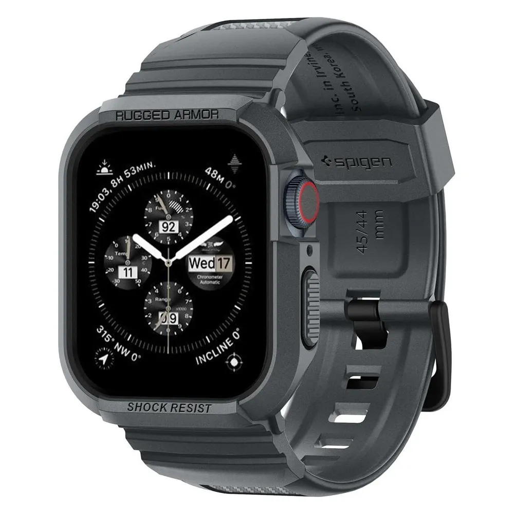 Spigen Apple Watch 9/SE RugArm Pro DkGr