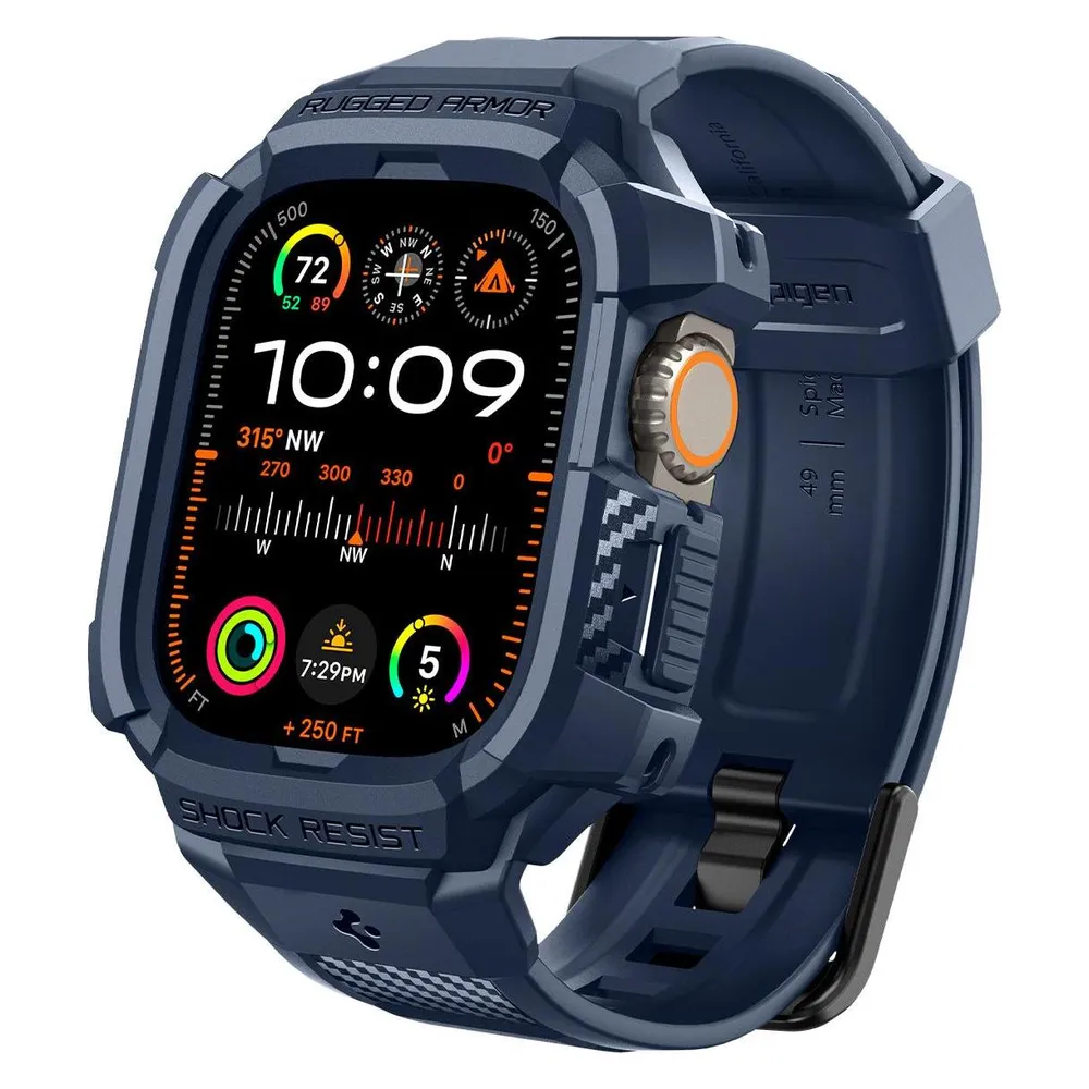 Spigen Appl Watch Ultr 2/1 RugArmProNvBl