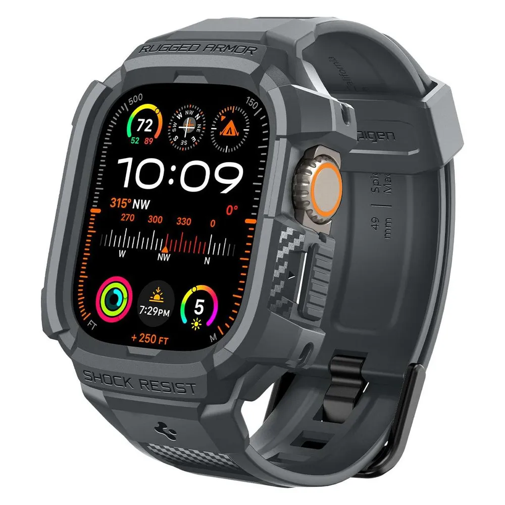 Spigen Appl Watch Ultr 2/1 RugArmProDkGr