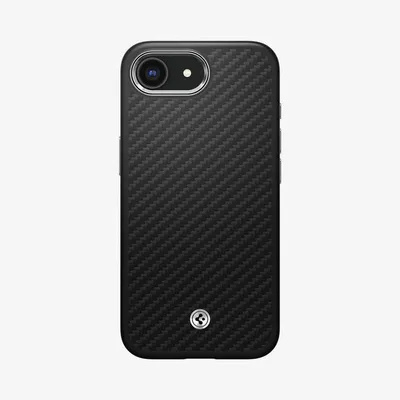 Funda para móvil Spigen Enzo Aramid Cover Case Aramid Schwarz MagSafe para iPhone 16e