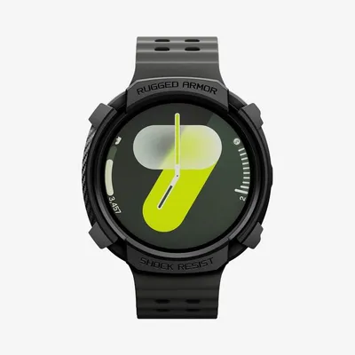 Hülle Spigen Rugged Armor für Samsung Watch 8 (44mm) Schwarz TPU