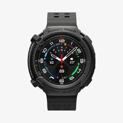 Hülle Spigen Rugged Armor für Samsung Watch 8 Classic 46mm Schwarz TPU