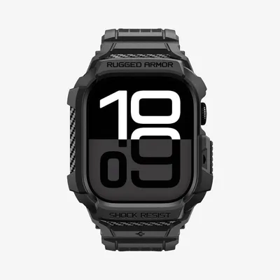 Hülle Spigen Rugged Armor Pro 2 für Apple Watch 10/11 (46mm) Schwarz