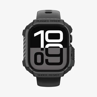 Hülle Spigen Rugged Armor 2 für Apple Watch 10/11 (46mm) Schwarz TPU