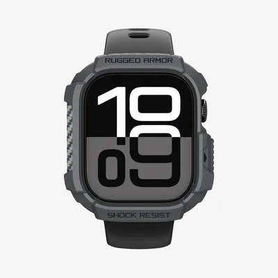 Hülle Spigen Rugged Armor 2 für Apple Watch 10/11 46mm Grau TPU