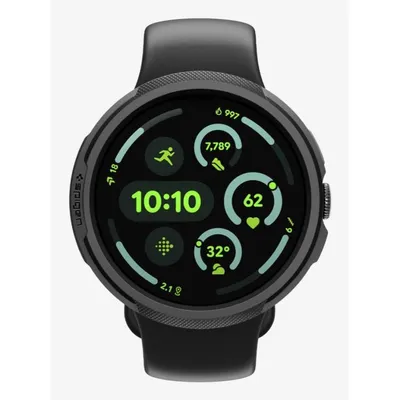 Hülle Spigen Liquid Air für Google Pixel Watch 4 (45mm) Schwarz TPU