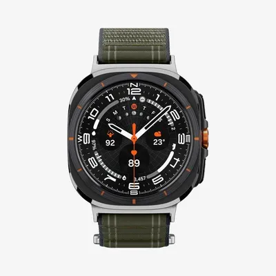Armband Spigen WBF0 für Samsung Galaxy Watch Ultra, Stoff Grün