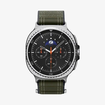 Armband Spigen WBF0 für Samsung Watch 8 Grün Stoff