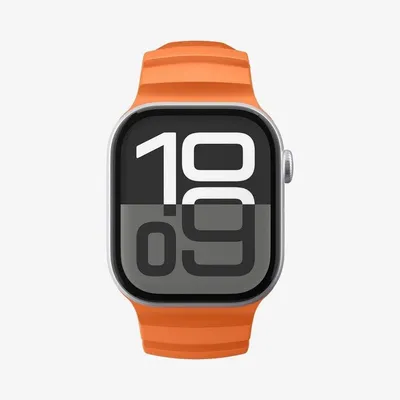 Armband Spigen WBS2 für Apple Watch 10/11 46mm Orange Silikon