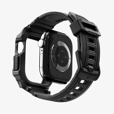 Hülle Spigen Rugged Armor Pro 2 für Apple Watch 10 und 11 (46mm) Schwarz