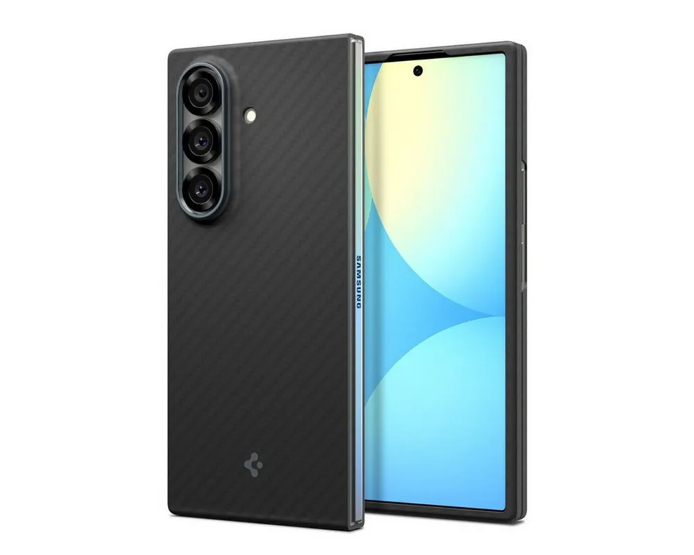Spigen Backcover Spigen AirSkin Backcover Samsung Galaxy Z Fold 7 - Aramid Black