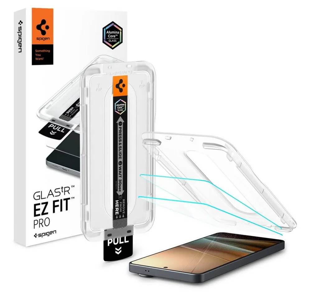 Spigen Displayschutzglas 2 x Glas Tr Ez Fit Pro Antireflex-Schutz für Samsung Galaxy S26 Ultra für Samsung Galaxy S26 Ultra, 2er-Pack (inkl. EZ Fit Montagerahmen), Maximaler 9H Kratzschutz mit EZ Fit Pro Montagerahmen