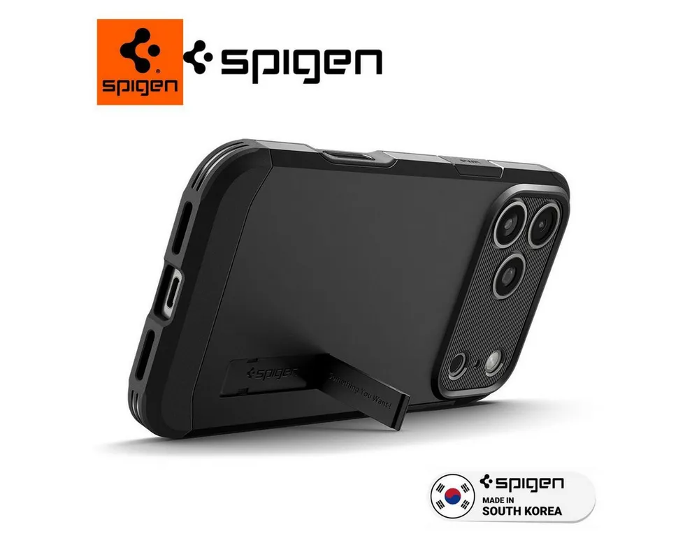 Spigen Handyhülle Hülle für iPhone 17 Pro Max Magsafe Schutzhülle Spigen Handyhülle 6,9 Zoll, MagSafe, XRD Impact Foam, Camera Control kompatibel, Mit Standfuß