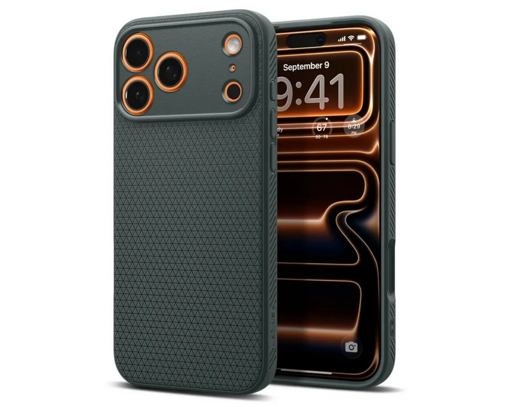 Spigen Handyhülle Liquid Air Case Grün Kompatibel mit iPhone 17 Pro 6