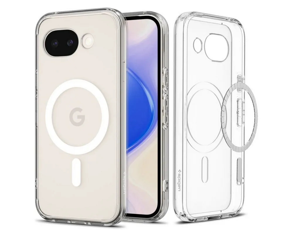 Spigen Handyhülle Ultra Hybrid Mag für Google Pixel 10a weiß mit Magnetring 6,3, mit Magnetring und verstärkte Ecken