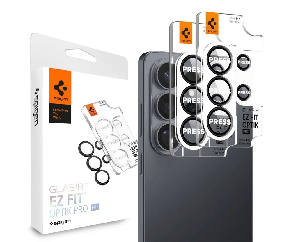 Spigen Kameraschutzglas 2x Kamera Panzerglas für Samsung Galaxy S26 Ultra Linsenglas, 2 Stück, Kamera Schutz, Optik Glas, 9H Kameraschutzglas, Anti‑Fingerprint