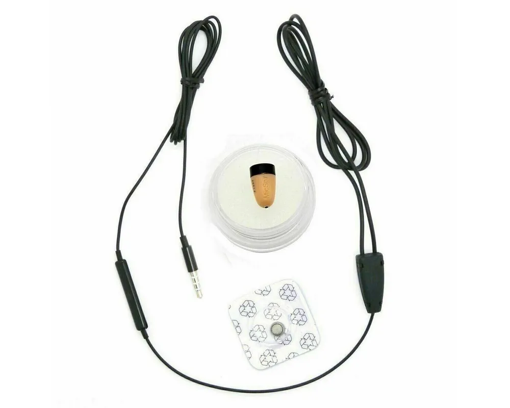 SpionProfi 3,5mm Klinke Mini Kopfhörer Hörer Prüfung Telefon Spionage Musik Hören Headset (Mini Spy Headset Set Hörer Kopfhörer Spionage Prüfung Schule Test)