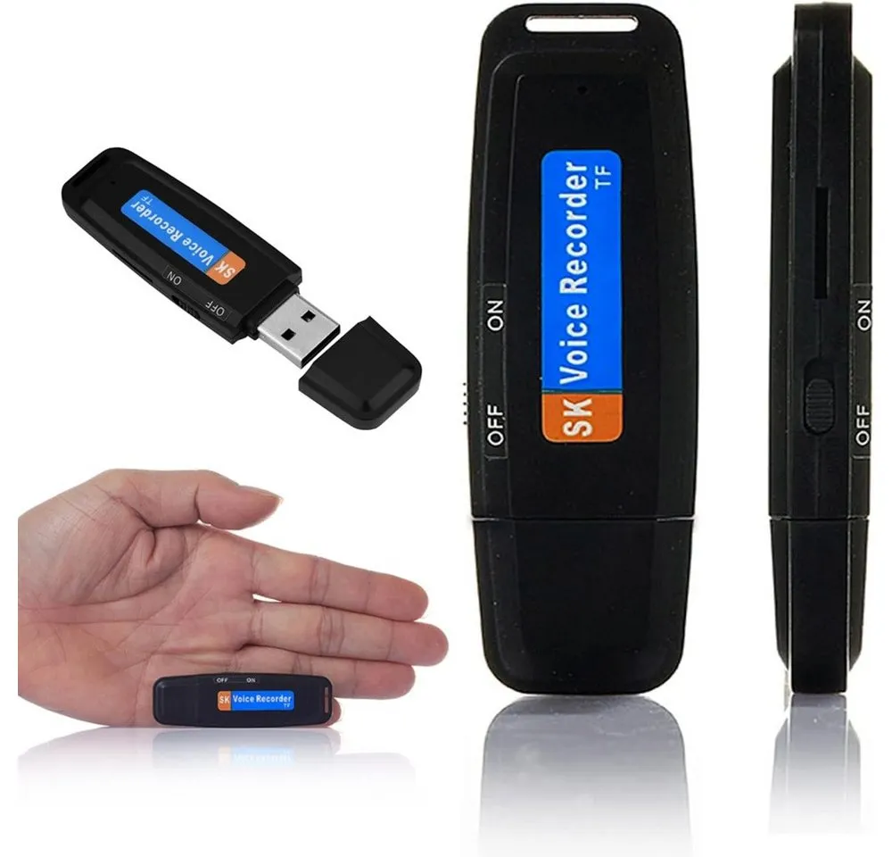 SpionProfi 8GB Usb Stick Voice Recorder Diktiergerät Ton Aufnahme Digitales Diktiergerät (Spion Abhörgerät Wanze Voice Recorder Spy getarnt Diktiergerät)