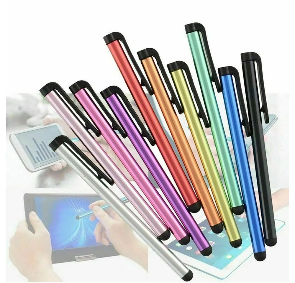 SpionProfi Eingabestift 10x Touchpen Touchstift Stift Touch für Handy Smartphone Tablet (10-St) Präzise Eingabe, komfortabler Griff, ideal für alle Touchscreen-Geräte