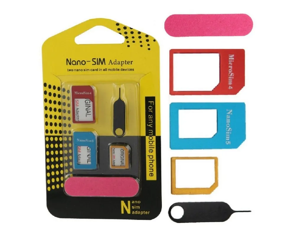 SpionProfi Sim Kartenadapter Nano Micro Kartenleser Adapter Handy Tablet Handy-Netzteile (Universell einsetzbar für alle gängigen Handy- und Tabletmodelle)