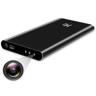SpionProfi Überwachungskamera 32GB Powerbank Mini Kamera Video Ton Aufnahme Auto Haus Zimmer Cam (Außenbereich, Innenbereich, 1-tlg., Versteckte Kamera Mini Spycam Video Aufnahme Spion Wanze)