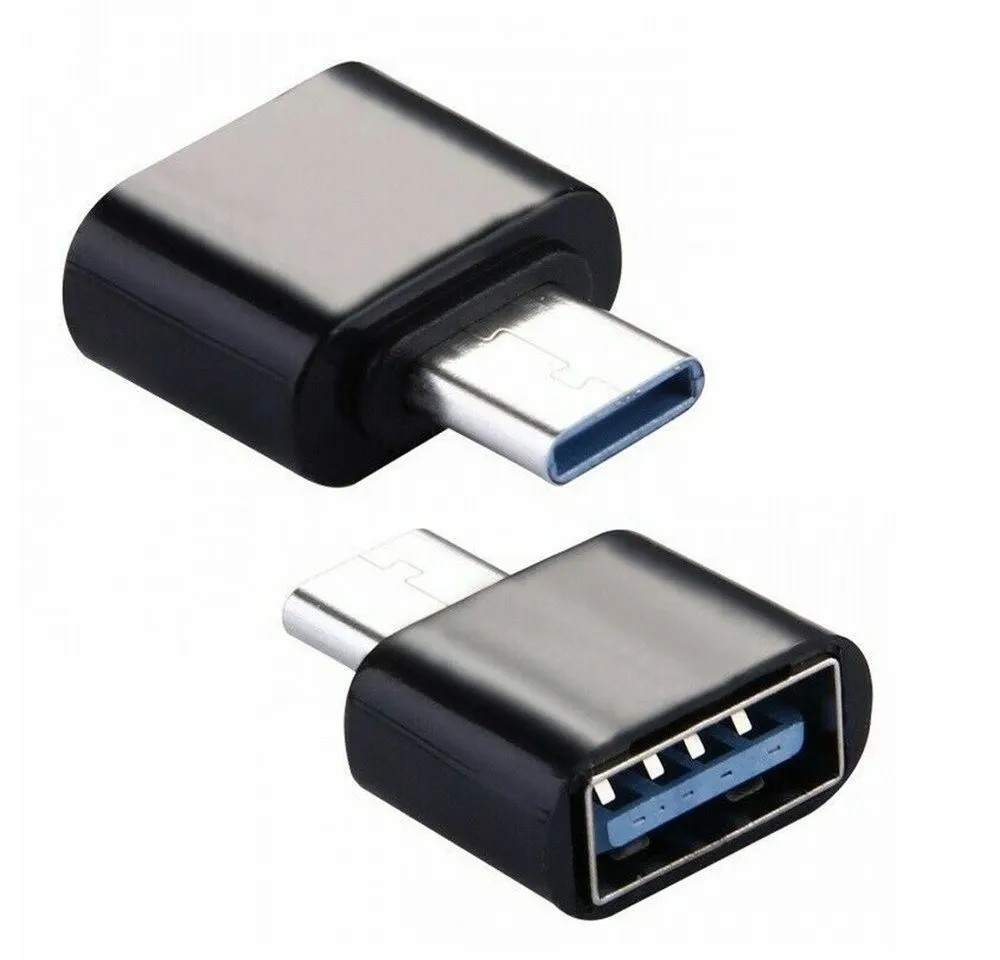 SpionProfi USB-C zu USB-A Adapter OTG für iPhone, Samsung, Xiaomi, MacBook USB-Adapter, USB-C OTG Adapter 2er-Set – kompakt, sofort nutzbar, kompatibel