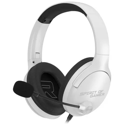 Spirit of Gamer Pro H4 kabelgebundene Kopfhörer mit 3,5-mm-Klinke für Gaming PC PS4 PS5 weiß